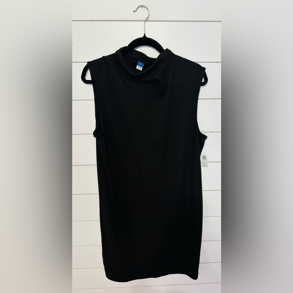 NWT Black Old Navy Women’s XL Mock Turtleneck Casual Dress